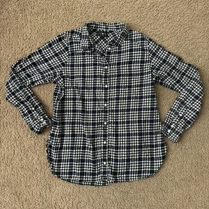 J. Crew Classic Gingham Button Down Flannel